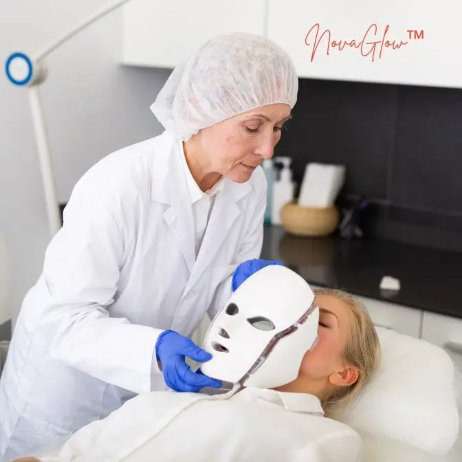 NovaGlow Professional Led Light Therapy Mask for Face & Neck - NovaGlow™