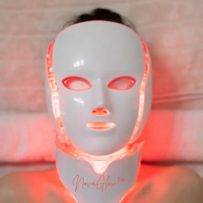 NovaGlow Professional Led Light Therapy Mask for Face & Neck - NovaGlow™