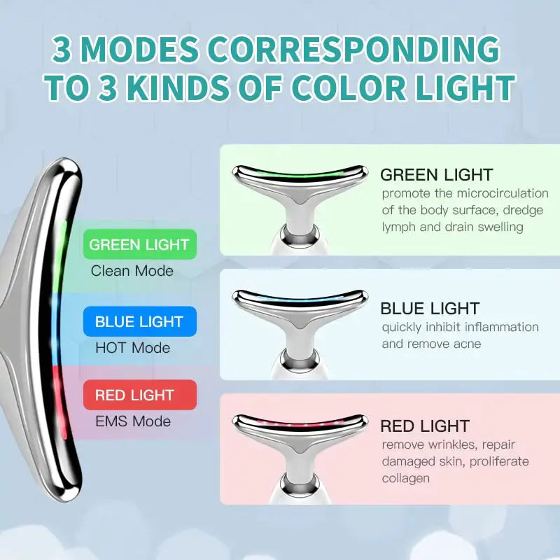 NovaGlow Facial Massager Red Light Therapy Skin Tighten Tool - NovaGlow™