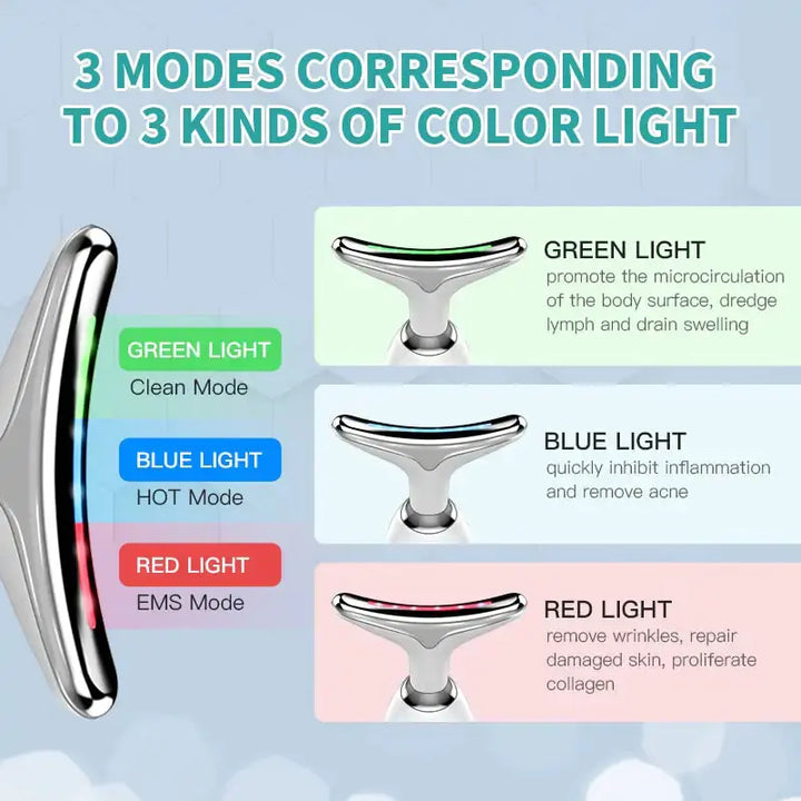NovaGlow Facial Massager Red Light Therapy Skin Tighten Tool - NovaGlow™