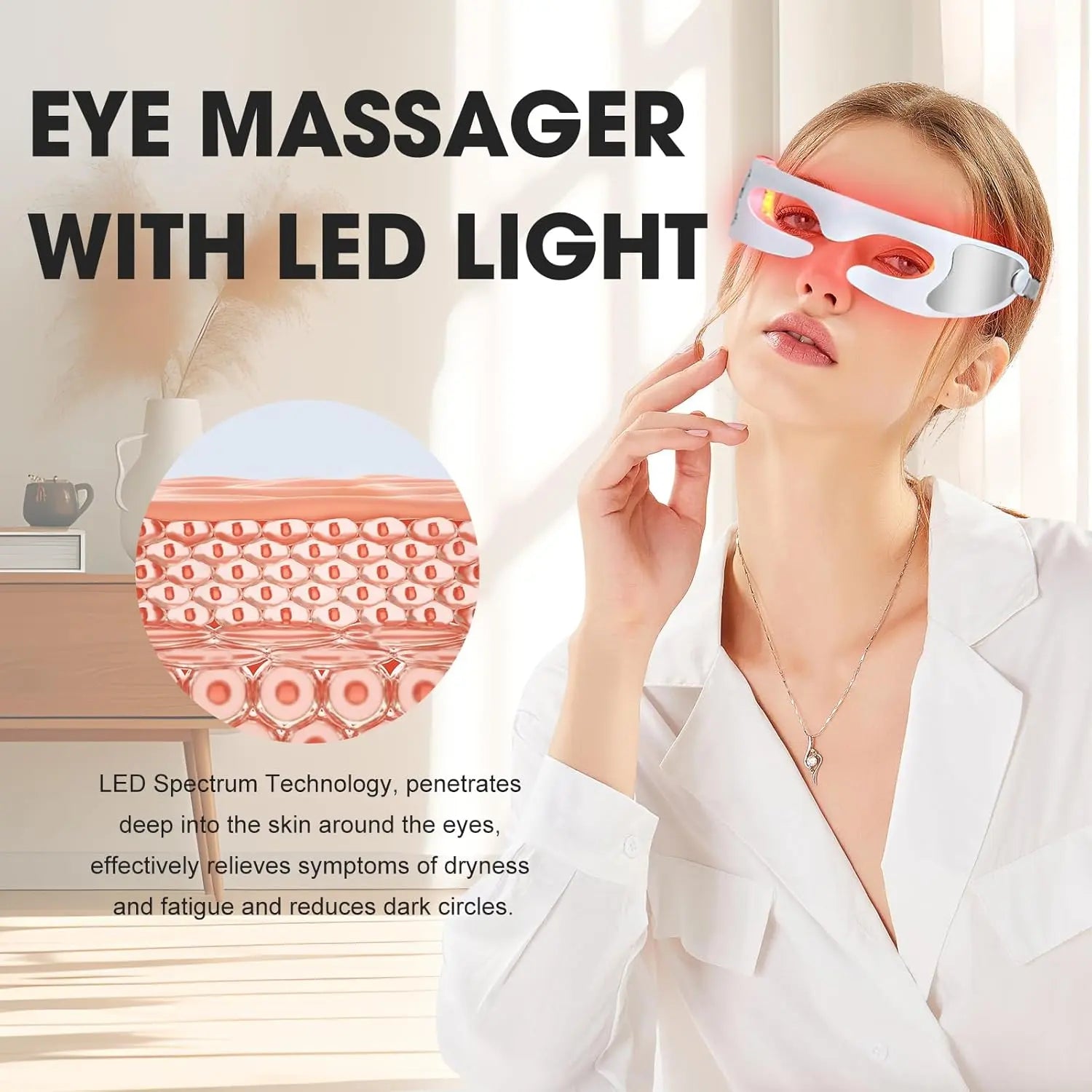 NovaGlow LED Red Light Therapy Eye Device - NovaGlow™