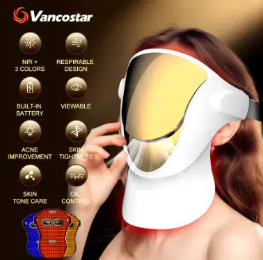 NovaGlow Wireless Rechargeable Photon LED light Therapy Mask - NovaGlow™