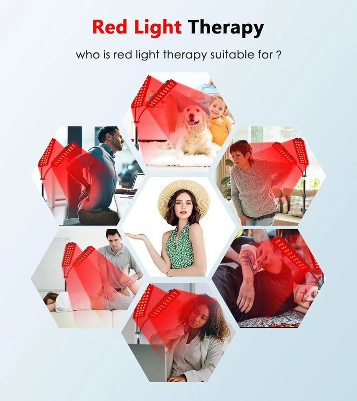 NovaGlow Dual-Head Tripod Red Light Therapy Lamp - NovaGlow™