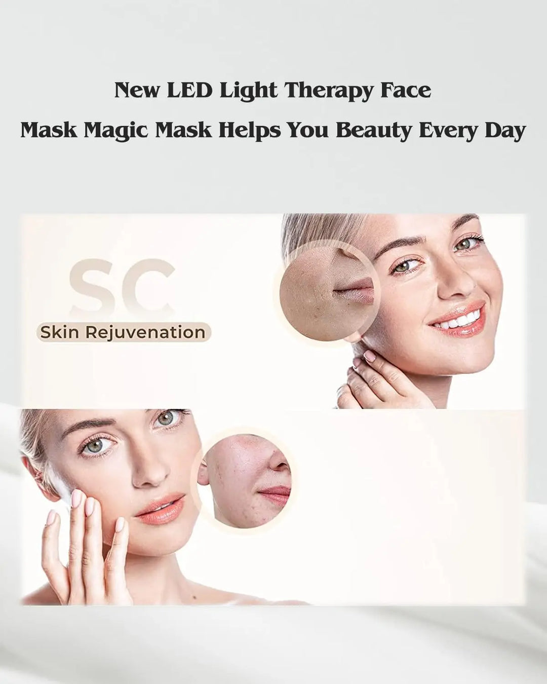 NovaGlow Red light LED Photon Therapy for Face Body Facia Tool Device - NovaGlow™