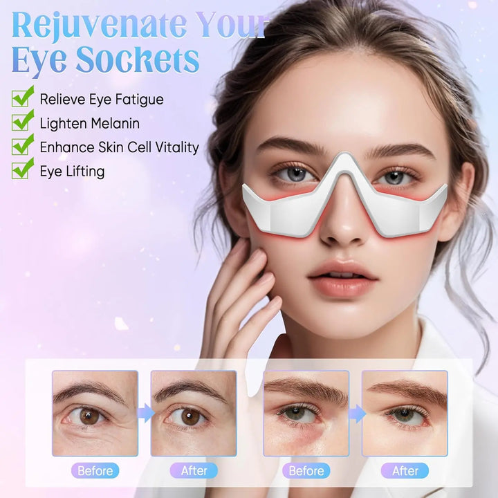 NovaGlow Under Eye Red Light Therapy Massager Glasses - NovaGlow™